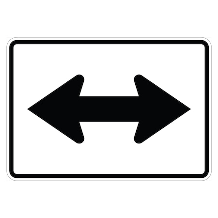 Sign Solutions Usa 15 in Height, 21 in Width, Aluminum, Horizontal Rectangle DUS08HWT2115M6-4